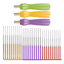 Felting Needle Kits with Wooden, Needle Felting Supplies,-Set 2