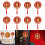Round Shape Traditional Decors Blessing Pendant with String-E 3