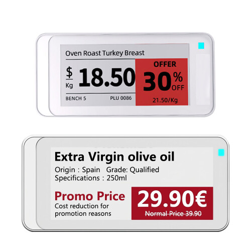 Wireless Bluetooth-compatible Electronic Shelf Label-2.9 inches 1