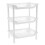 Freestanding Triangular Structure Storage Unit, Ample Storage 3 Tier Plastic Shelf with Space Saving Design, Multifunctional Organizer for Bathroom Ki 1