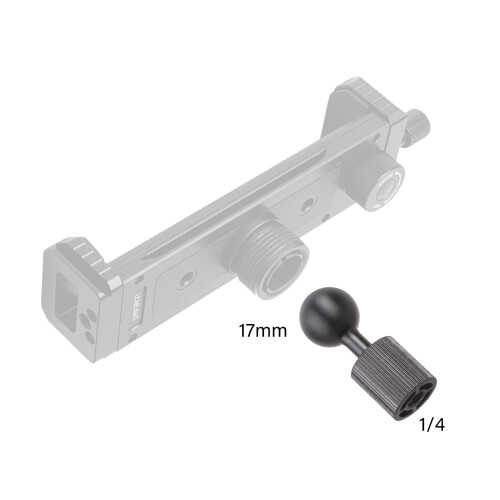 Adaptateur de rotule polyvalent en alliage-Couleur argent 2