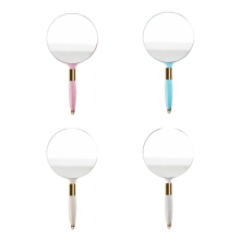 Specchio portatile ergonomico con specchio a riflessione chiara per il trucco, ideale per viaggi, casa e salone (circolare)