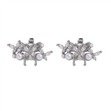 Universal Earphone Jewelry Clip Butterfly Rhinestones