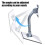 Weatherproof Metal Iron Satellite Mount Adapter-Straight pipe 5