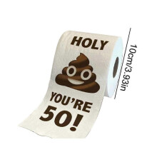 (50) Funny Toilet newspaper Roll Birthday Decoration 30th-80th gift for Women Men Gift