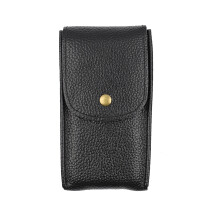 Watch Organizer Box Easy Carry to Travel Cowhides Watch-Black