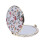 Vintage Floral Design Compact Travel Mirror, Φορητός Καθρέφτης Μακιγιάζ, Πτυσσόμενος Καθρέφτης 2