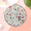 Vintage Floral Design Compact Travel Mirror, Φορητός Καθρέφτης Μακιγιάζ, Πτυσσόμενος Καθρέφτης 3