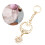 Delicate Sun/Moon Bag Charm Versatile Key Holder-Gold sun 4