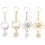 Delicate Sun/Moon Bag Charm Versatile Key Holder-Gold sun 3