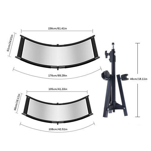 U Shaped Light Reflector High Reflectivity For Even-light stand 1