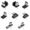 (3)USB 3.0 Male to Type C Female 90 Degree Right Angle Extension Adapter USB C 5
