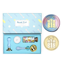 Vintage Seal Stamp Set with Melting Spoon Candle for-gift bag