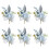 6Pcs Elegant Artificial Boutonniere for Western-light blue 1