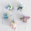 6Pcs Elegant Artificial Boutonniere for Western-light blue 5