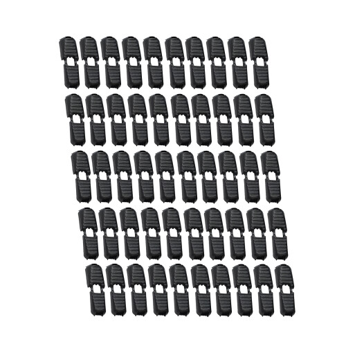 50/100Pcs Zippers Pull Cord Lock Cord Lock For-50 pieces