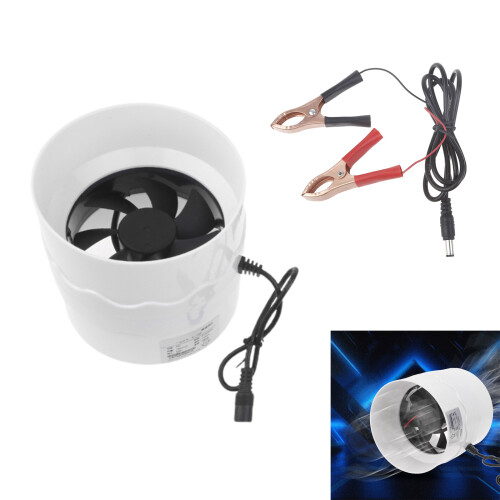 4.3'' Extractor Fan Low Noise Inline Duct Hydroponic Air Blower 1