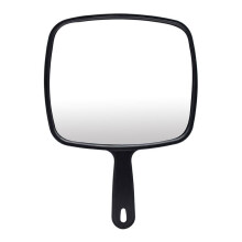 Lett manuelt frisørspeil, perfekt størrelse for feilfri hårklipp med ekte refleksjon, ergonomisk glatt håndtak for profesjonelle salonger, mobil