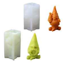 2x/Set 3D Gnomes Silicone Mould Ornament Molds Santa Scented