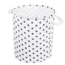 Organizador dobrável para brinquedos e roupas, com grande capacidade, ideal para berçário, escritório e quarto infantil (redondo - azul).