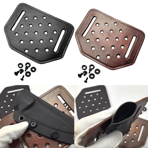 Elegant Dark Brown Leather Cutter Case Holsters,-Brown 2