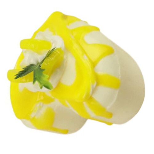 Realistic Faux Cake Replicas Soft Artificial Cake-Yellow