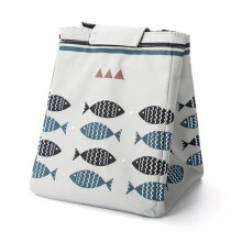 Bolsa de almuerzo reutilizable multiusos, nevera portátil con forro de papel de aluminio para comidas, preparación de comidas, bolsa para bebés