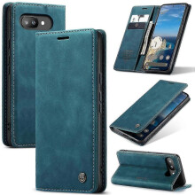 (Blue, Multicolor) For Google Pixel 9a Wallet Case CASEME 013 Series PU Leather Phone Cover Stand - Coffee