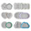 Moules de plat de bijoux en Silicone, moules de-Pentagone 3