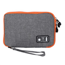 Organizzatore di dispositivi elettronici da viaggio, borsa portatile per accessori tecnologici con tessuto in nylon impermeabile per viaggi di