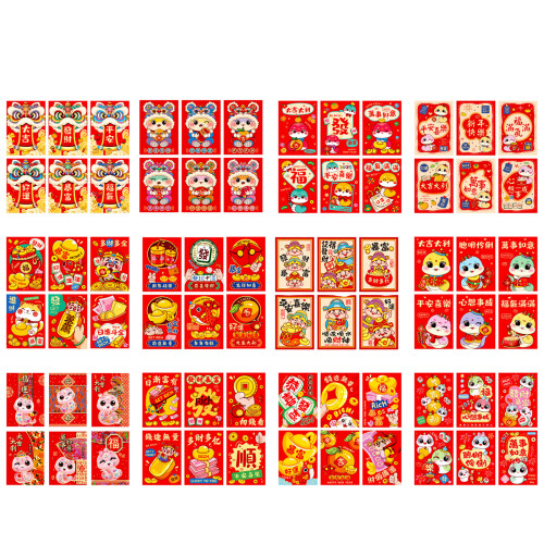 6Pcs 2025 Snake Year Redness Packets for New Year-3439 models 1