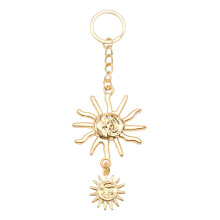Porte-clés soleil/lune exquis, Portable, accessoire-Soleil d'or