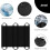 Sheet Transfer Blanket 6Handle Reusable Bed Positioning Pad For Turning Lifting Repositioning Black 8