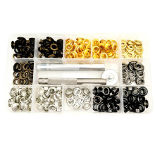 200Pcs 6mm Eyelets with Punching Setting Tool, 4 Color Metal