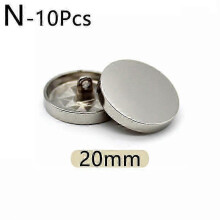 (20mm, white) 10pcs Round flat shape Metal Buttons Windbreaker Coat Shirt Button Shank Sewing Buttons