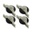 (large black) 4 Pieces Push Pull Window Pulley Nylon Pulley Replacement Hardware Wear 2