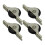 (medium black) 4 Pieces Push Pull Window Pulley Nylon Pulley Replacement Hardware Wear 1