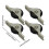 (medium black) 4 Pieces Push Pull Window Pulley Nylon Pulley Replacement Hardware Wear 4