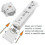 (White) 2 Motion Plus Adapter Sensor For Wii Remote Controller, Motion Plus Adaptor Accelerator Replacement For Wii Motion Plus Adapter 4