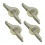 (small white) 4 Pieces Push Pull Window Pulley Nylon Pulley Replacement Hardware Wear 1