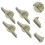 (small white) 4 Pieces Push Pull Window Pulley Nylon Pulley Replacement Hardware Wear 3