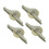 (small white) 4 Pieces Push Pull Window Pulley Nylon Pulley Replacement Hardware Wear 4
