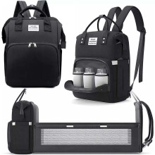 3-in-1 Baby Diaper Bag Backpack with Changing Station Mommy Travel Bag