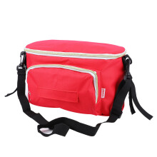 Cozy Nest geïsoleerde reisorganizer voor babybenodigdheden, thermische koeltas voor babyflesjes, afneembaar telefoonvak met verstelbare schouderband