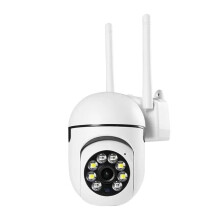 Wifi Camera For Outdoor Home Security, TwoWay Audio, Motion Detection, Garden Driveway, White