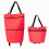 Κομψή λύση αγορών 2 σε 1, πτυσσόμενο καρότσι Oxford από ύφασμα, πτυσσόμενο για 1