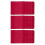 (Wine Red,Wine red)3Pcs 5.6x9.7cm Women 3-Hook 3 Rows Spacing Bra Extender Extension Hooks Strap 1
