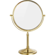 Miroir grossissant double face de 8 pouces, en verre cristallin avec grossissement 1x et 3x pour une application précise du maquillage et une mise