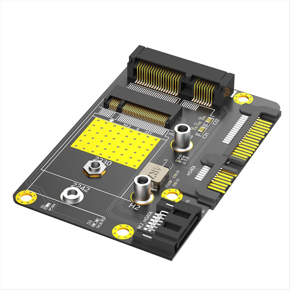 2 In 1 Msata/M.2 Ngff Ssd To Dual Sata3 Adapter M. 4851175636213