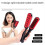 Boar Bristle Double Sided Brush Comb Clamp Anti-St 6